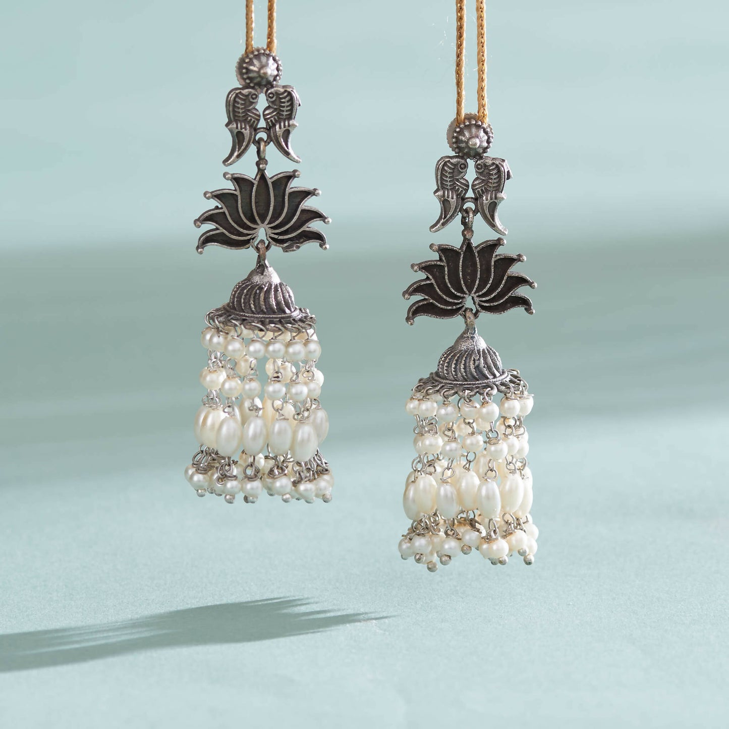 Lotus Mogra Jhumkis
