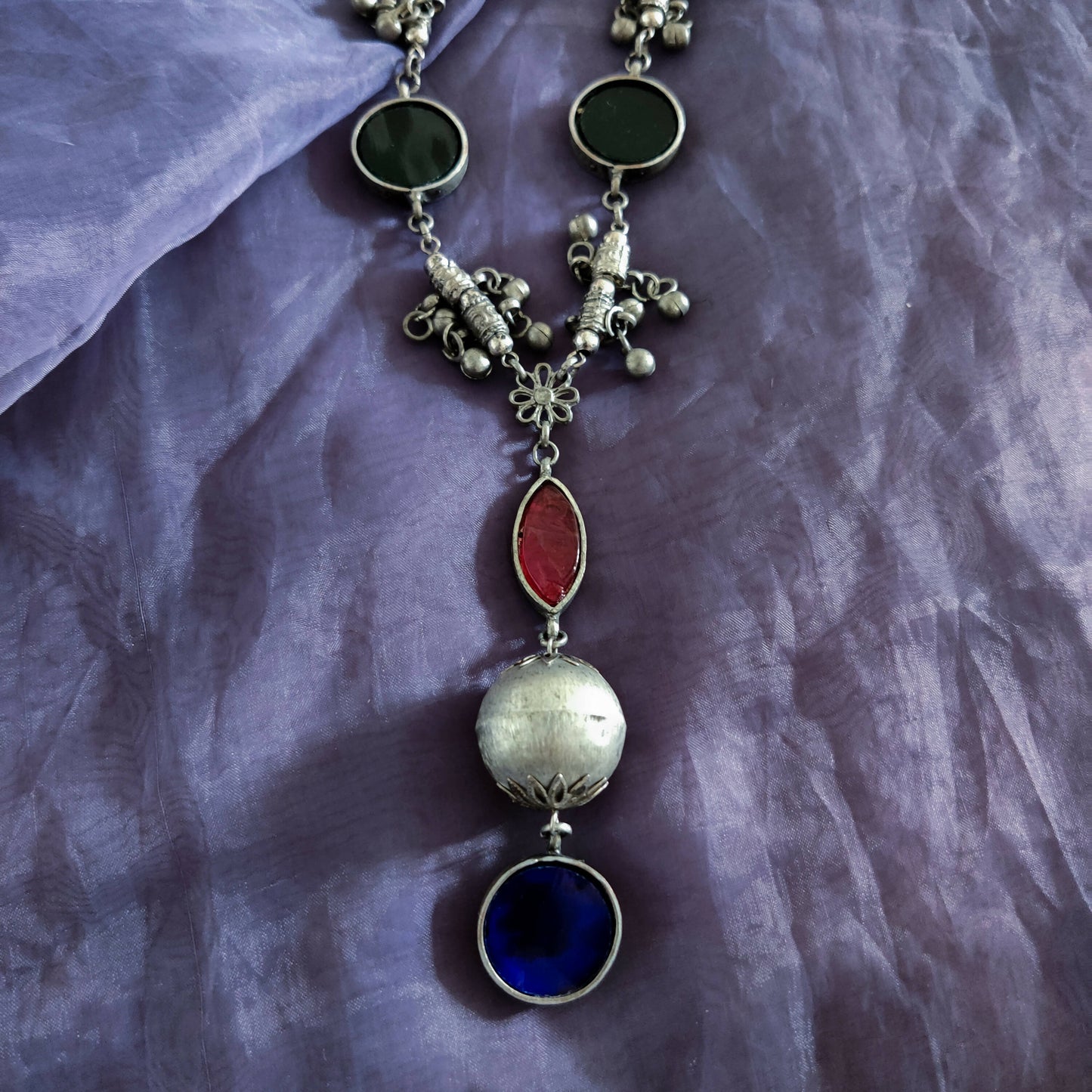 Ghunghru Glass Chain Necklace