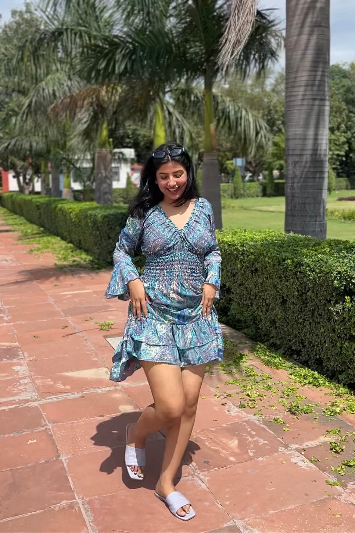Blue Breeze Paisley Dress