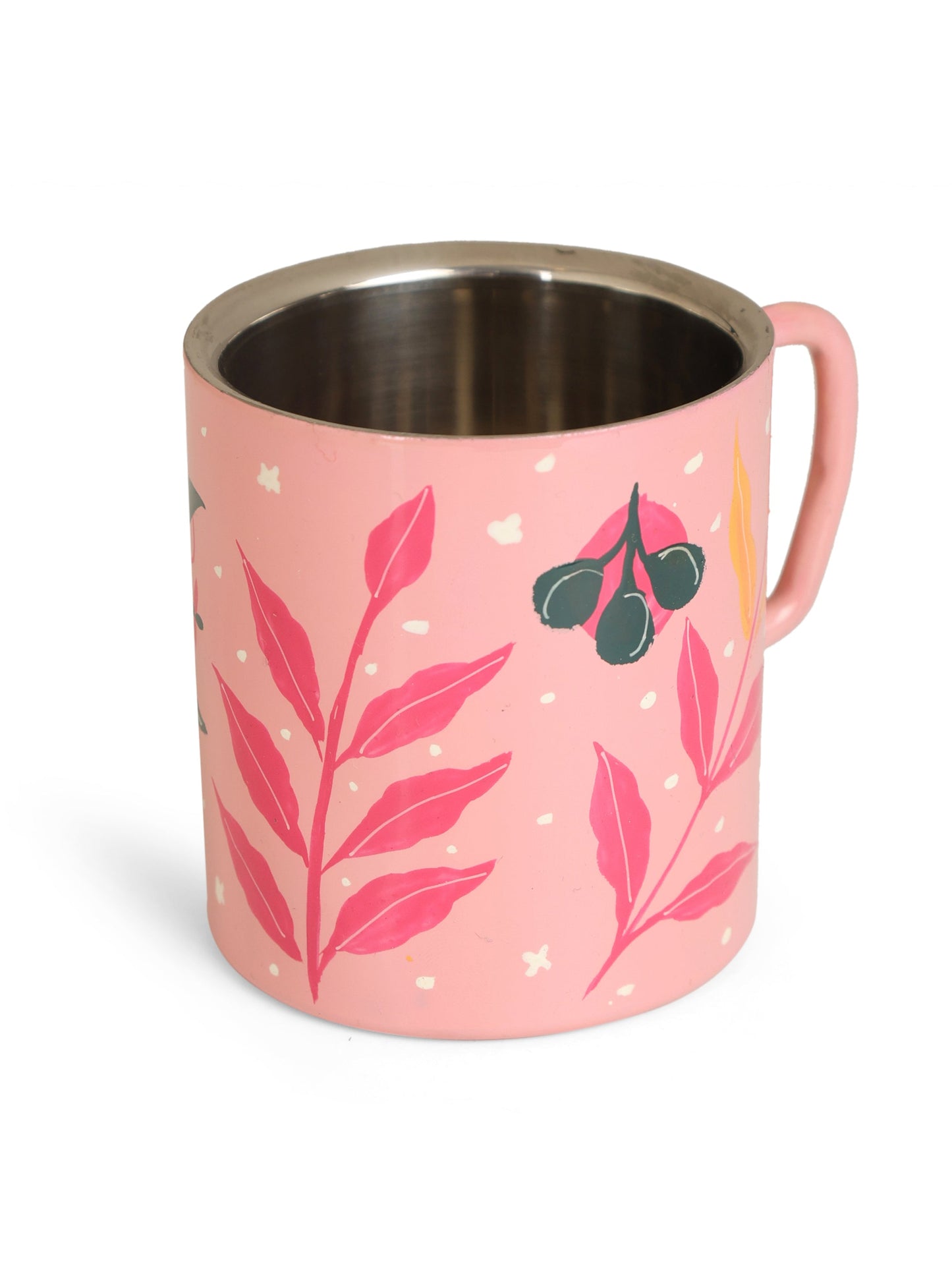 Blooming Pink Double Walled Coffe Mug