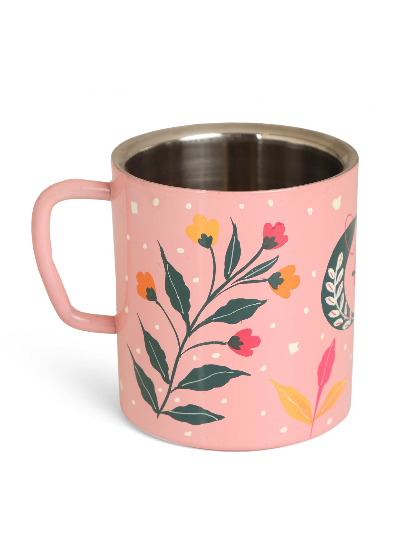 Blooming Pink Double Walled Coffe Mug