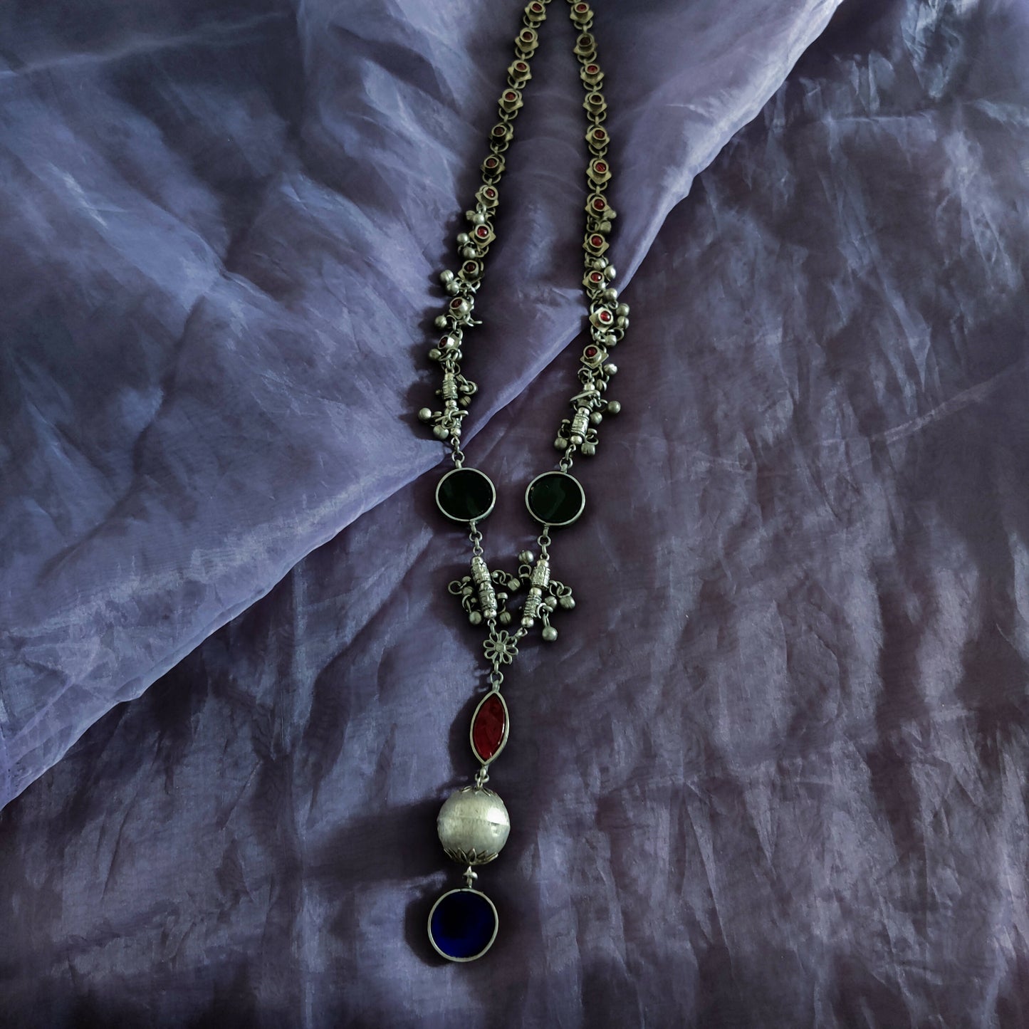 Ghunghru Glass Chain Necklace