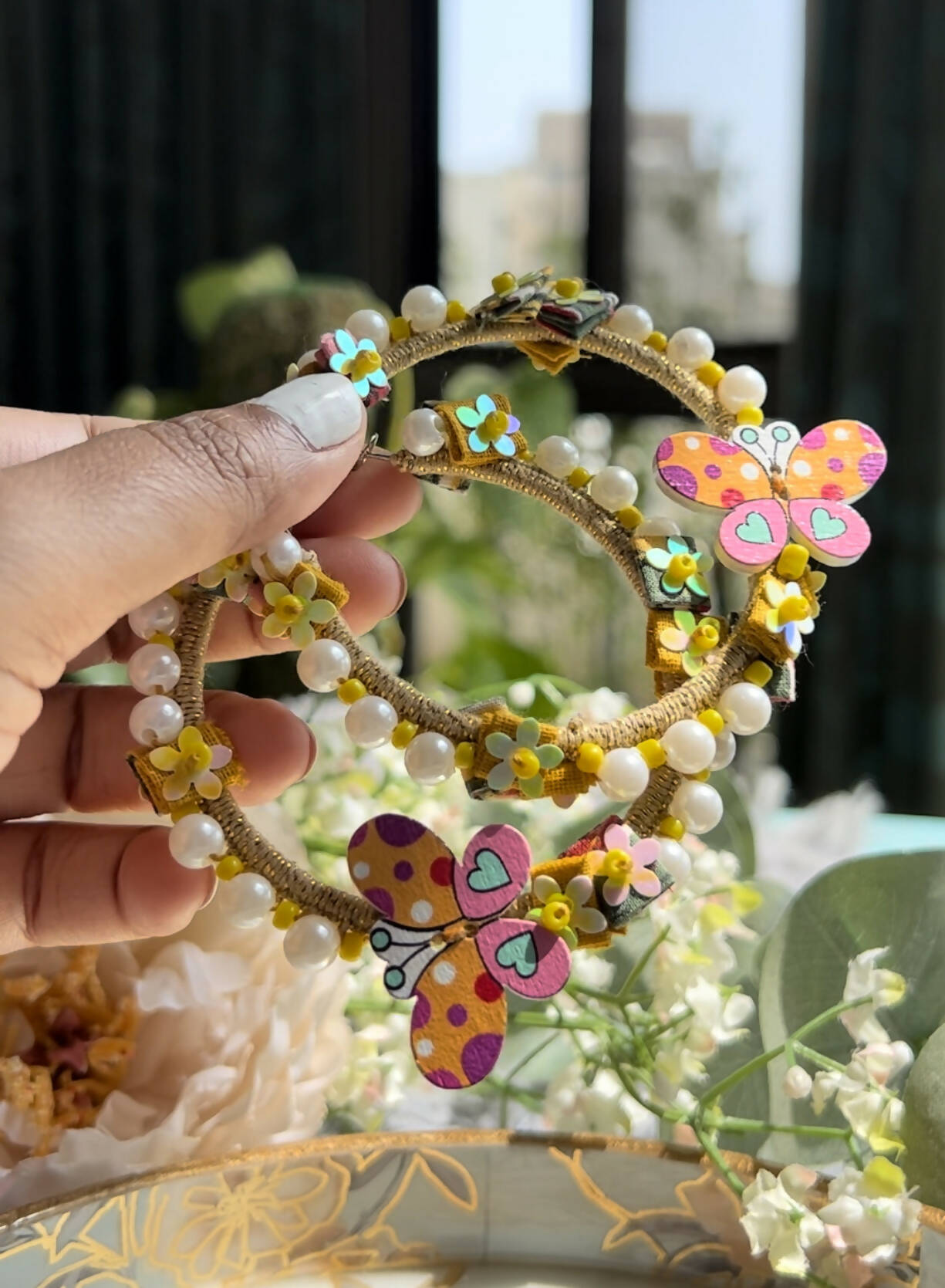 Butterfly Hoop Earrings
