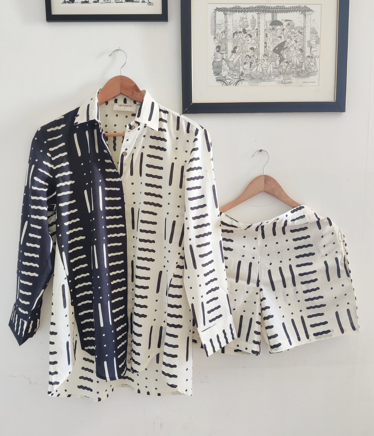Yin Yang Shorts Set