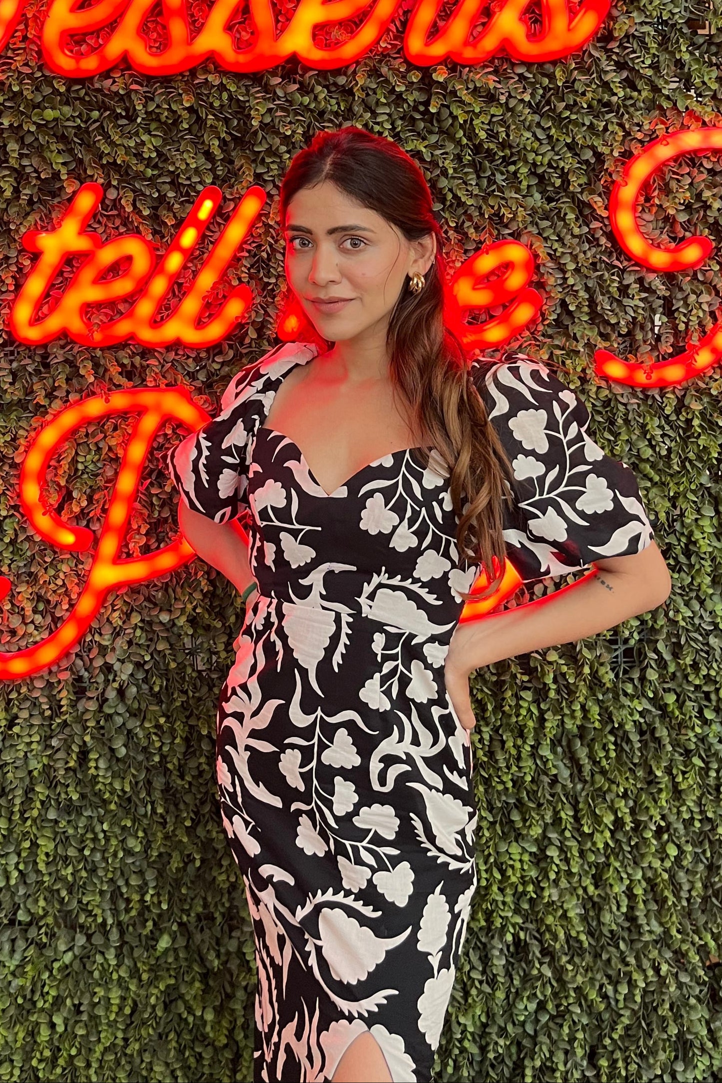 Elena Printed Cotton Dress