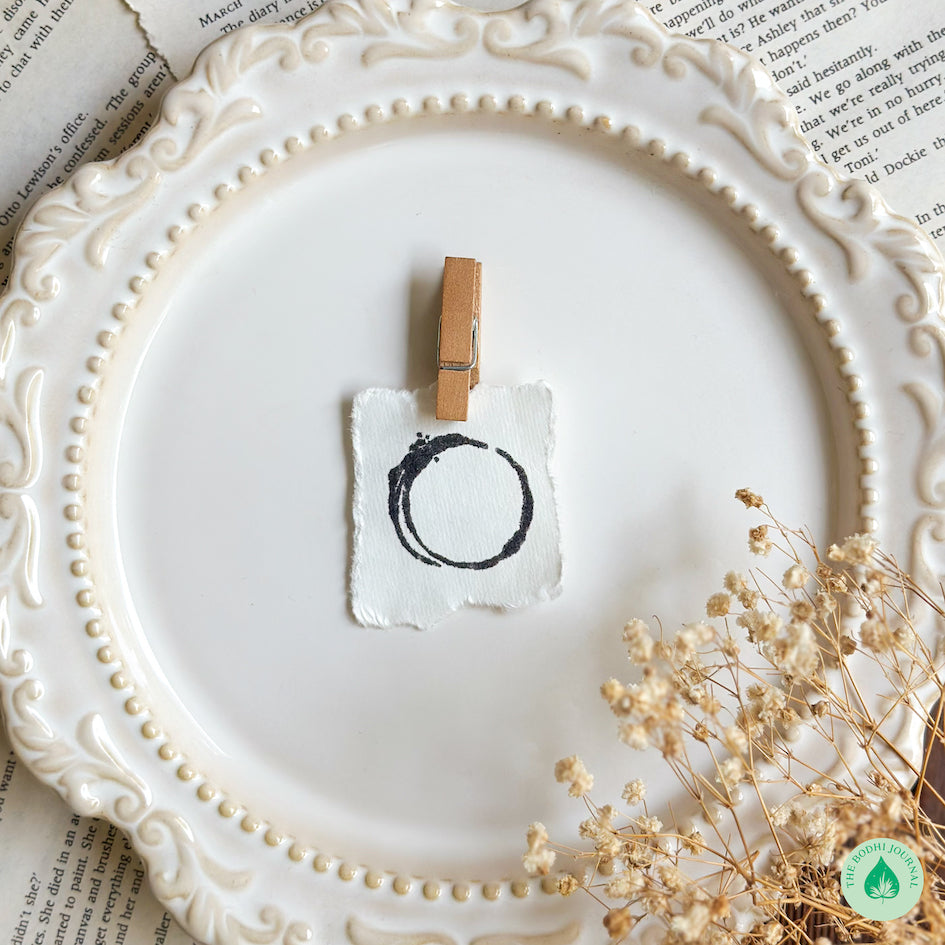 Coffee Stain Rubber Stamp