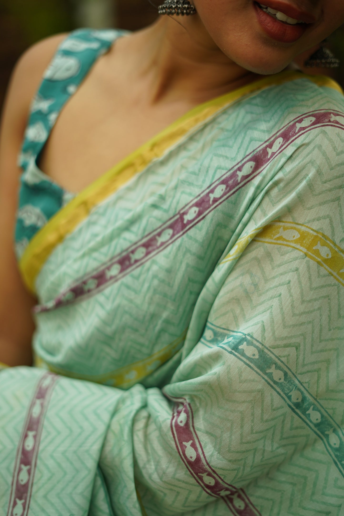 Rimjhim Rimjhim Chanderi Saree