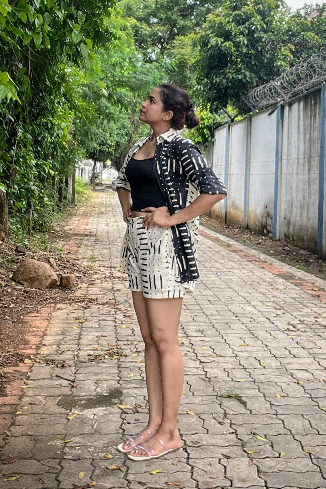 Yin Yang Shorts Set