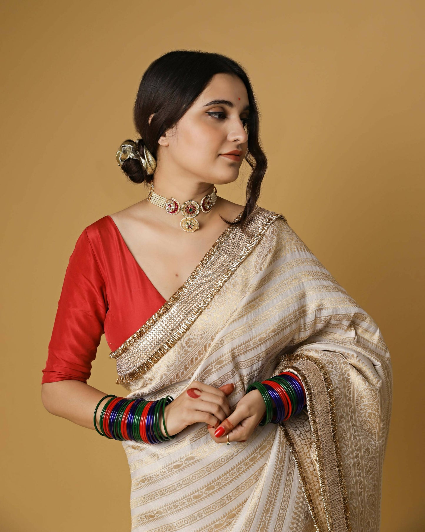 Off White Aayat Saree