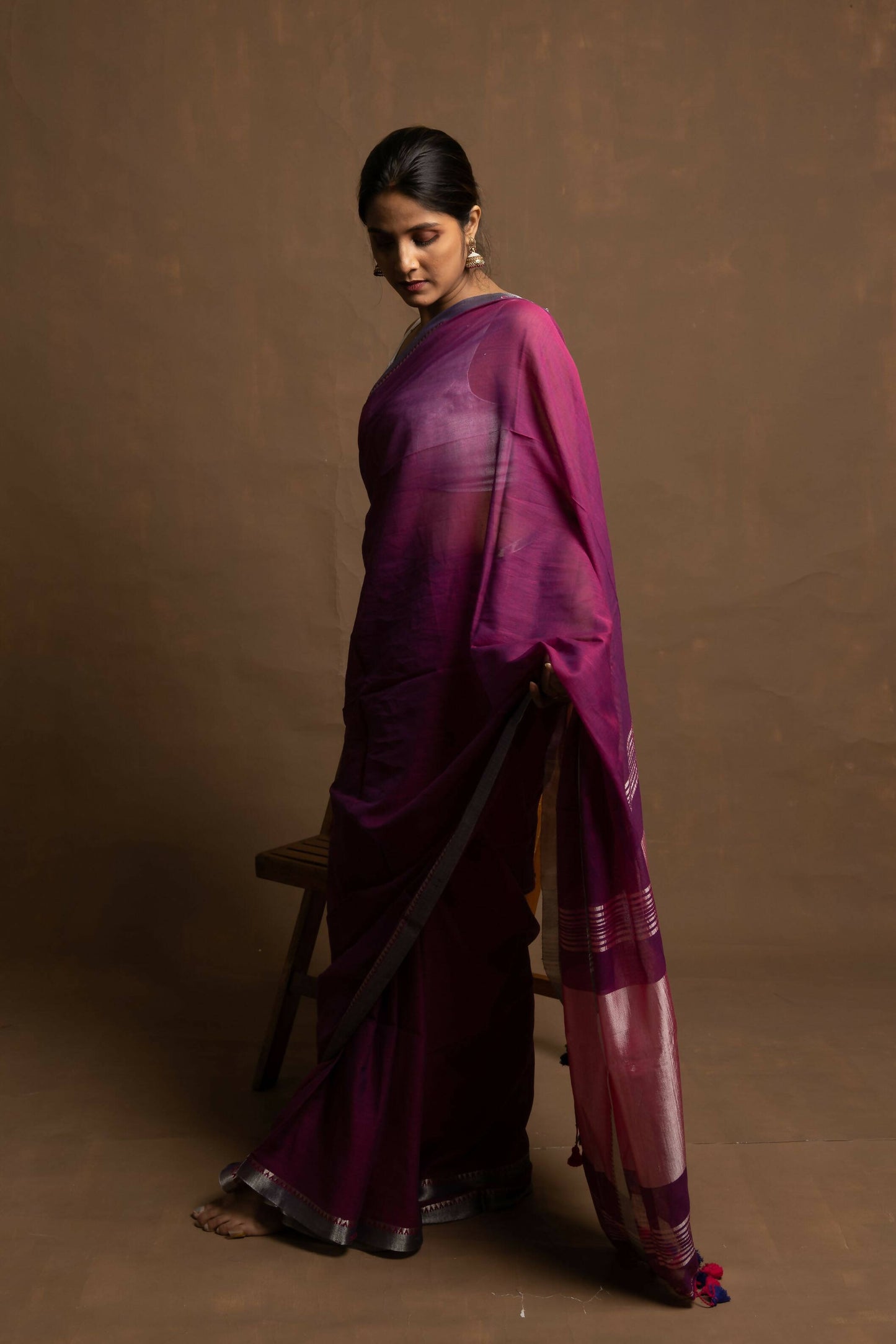 Eternal - Zari Saree With Tassels