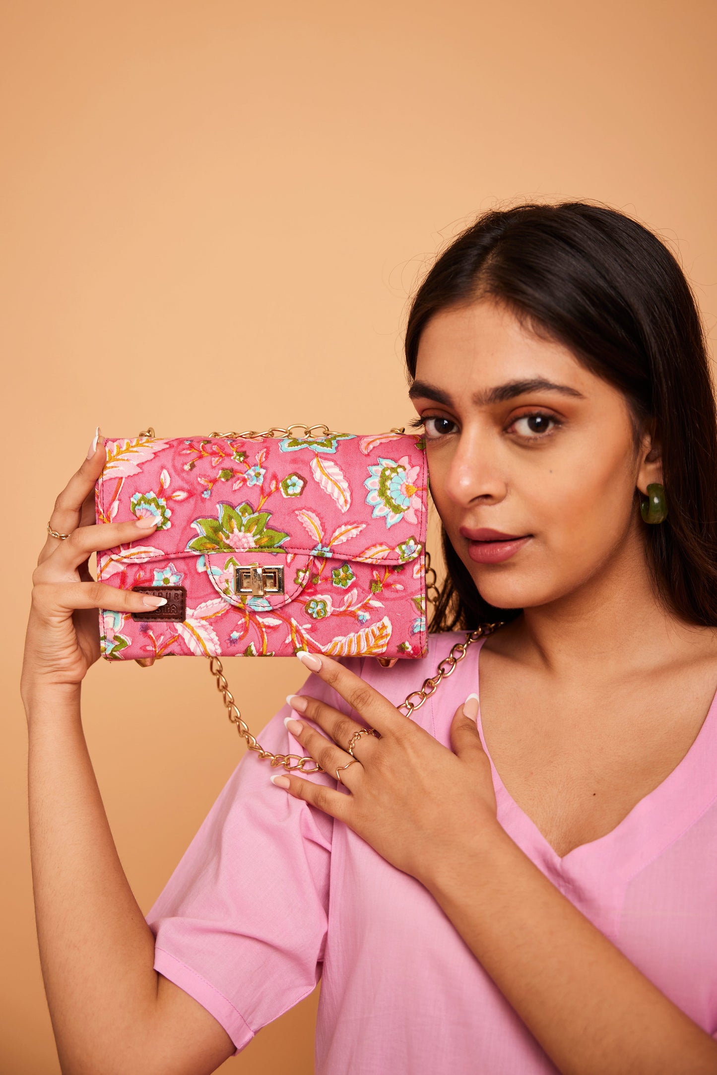 Handcrafted Block Print Satchel Bag