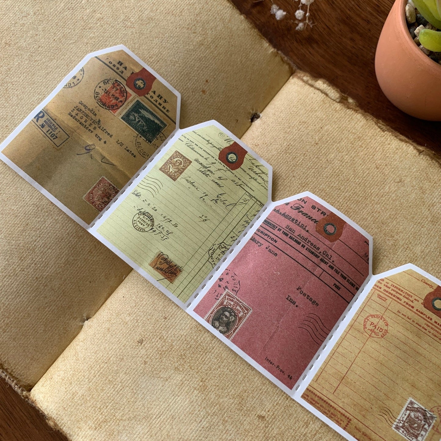 Vintage Receipt Tag Roll