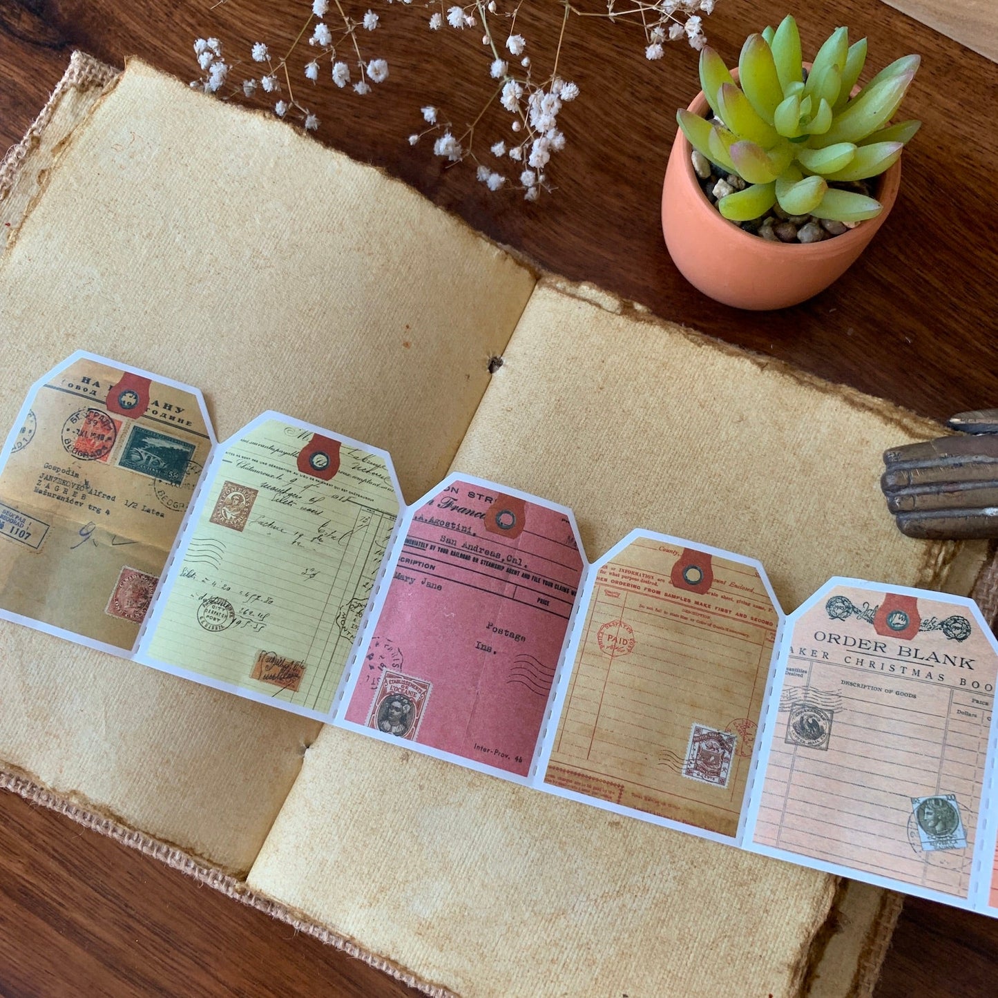 Vintage Receipt Tag Roll