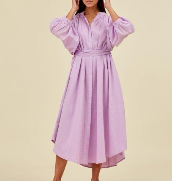 Lavender Cotton Maxi Dress