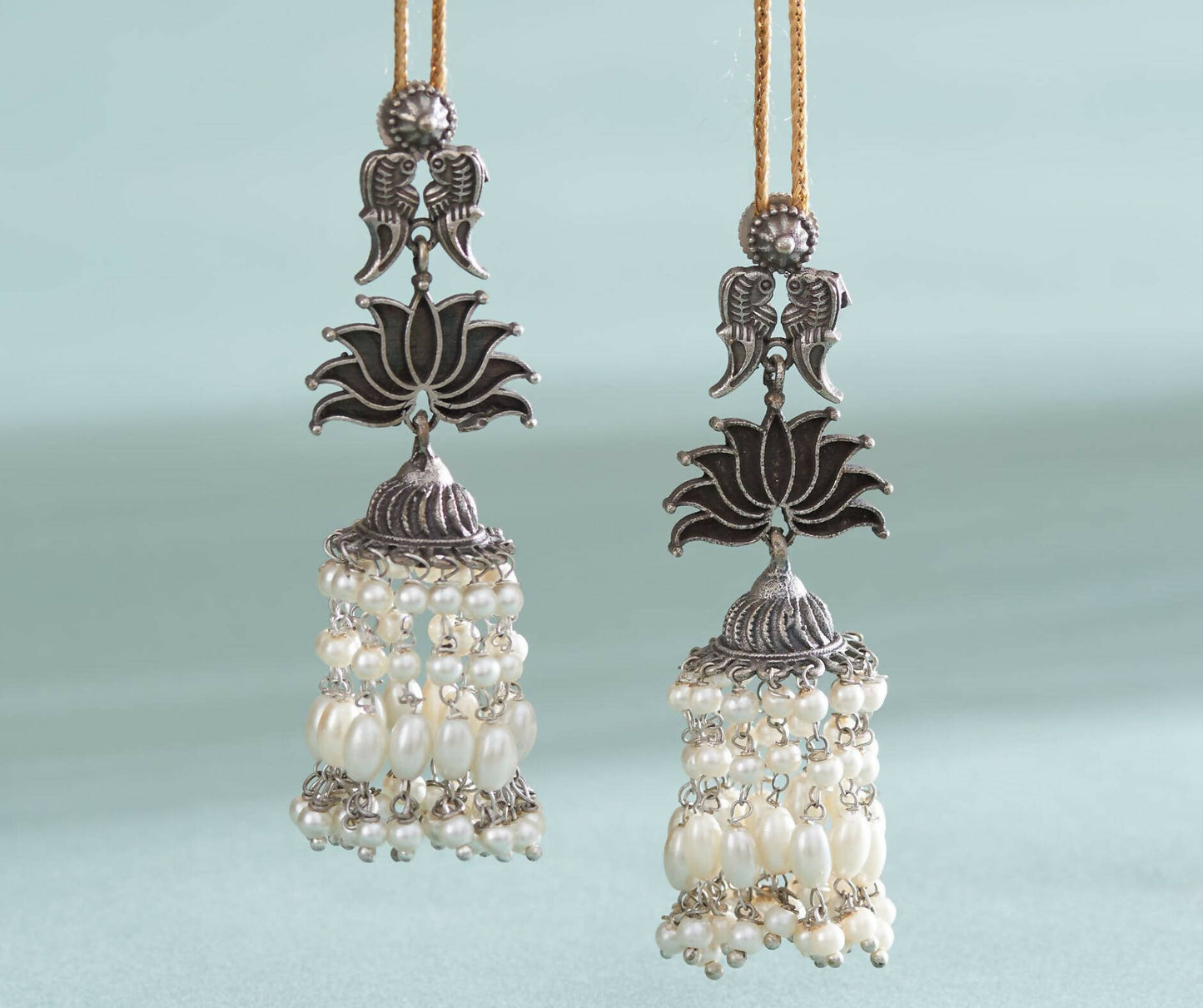 Lotus Mogra Jhumkis