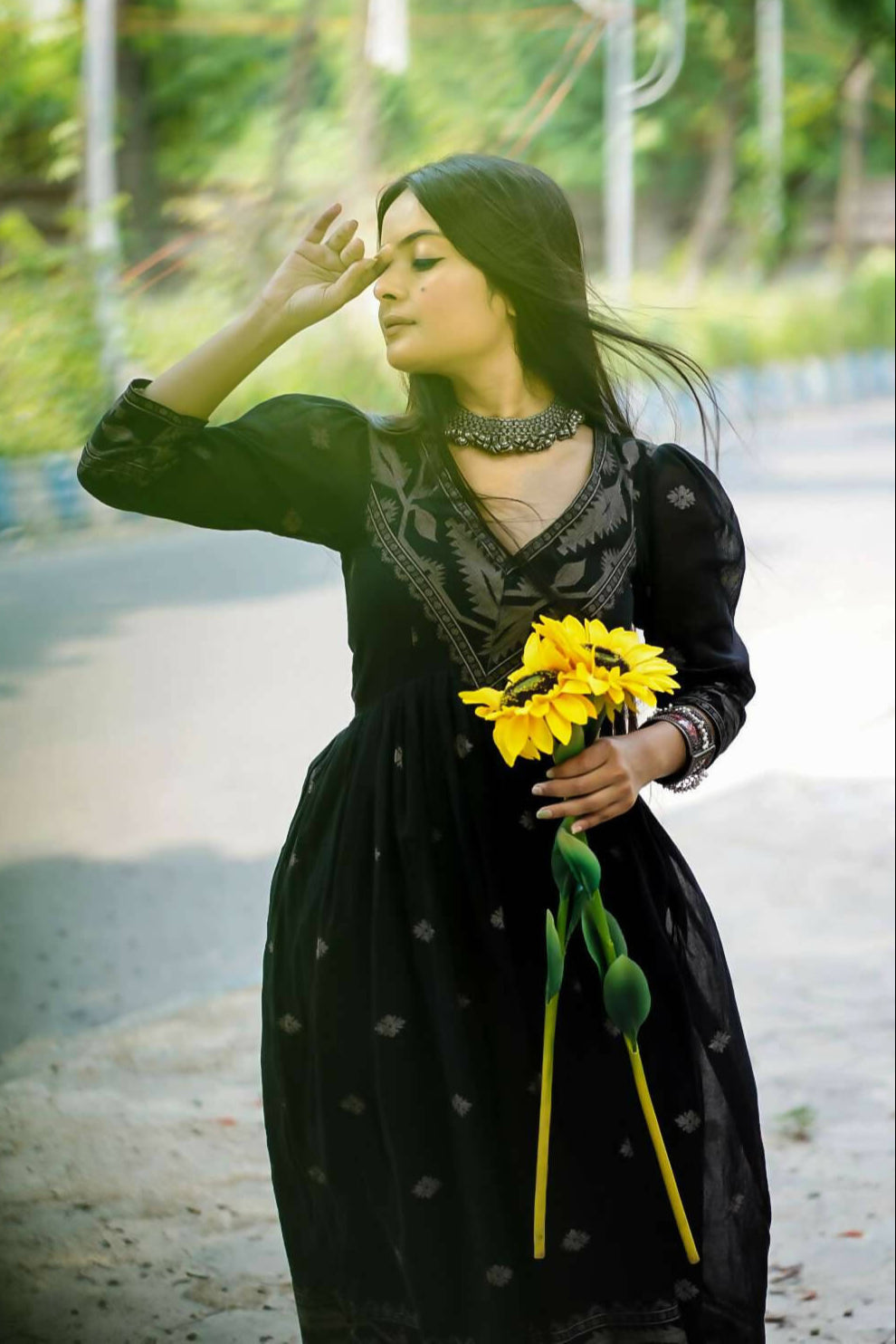 Anila Cotton Ethnic Dress