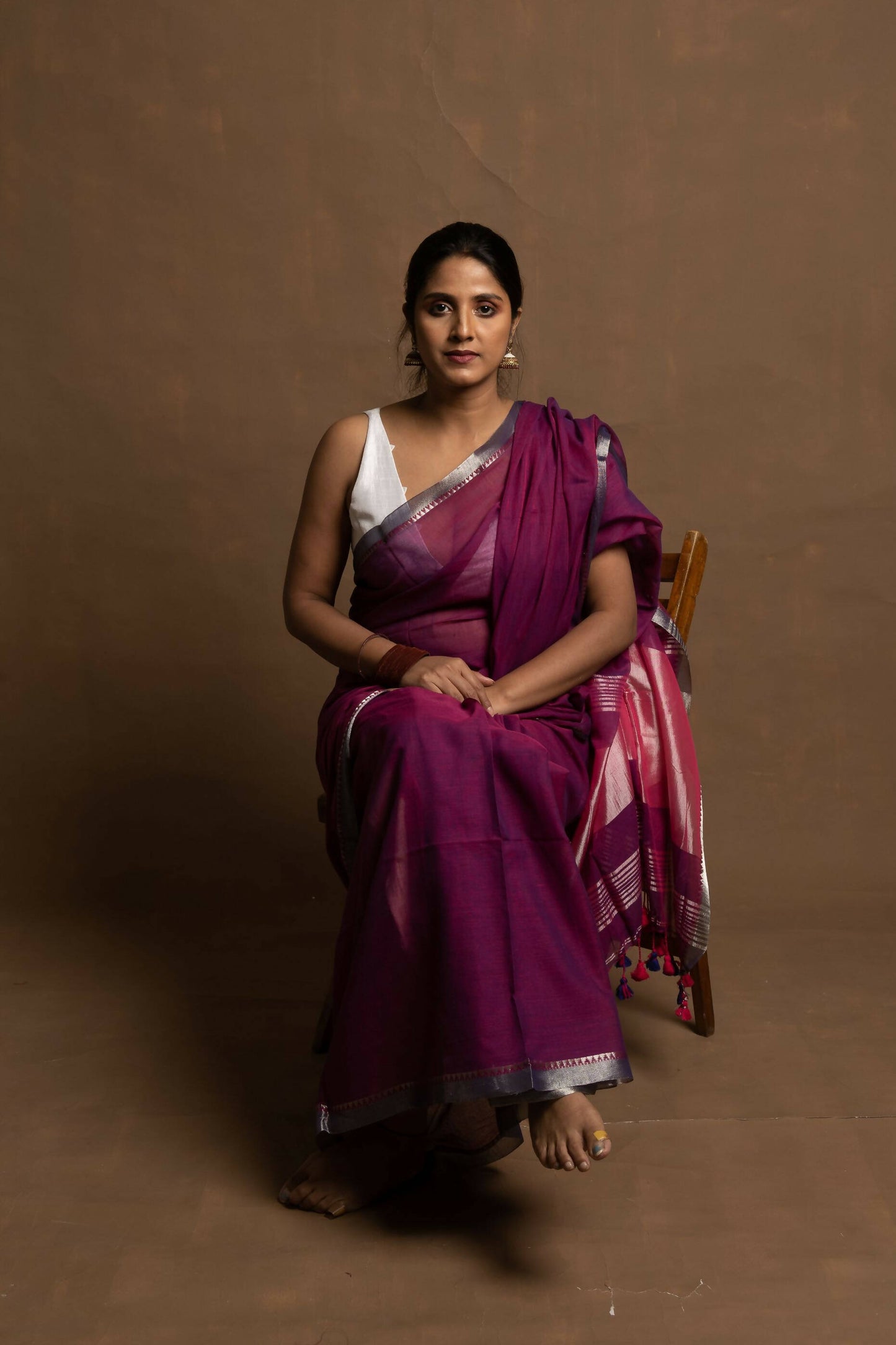 Eternal - Zari Saree With Tassels