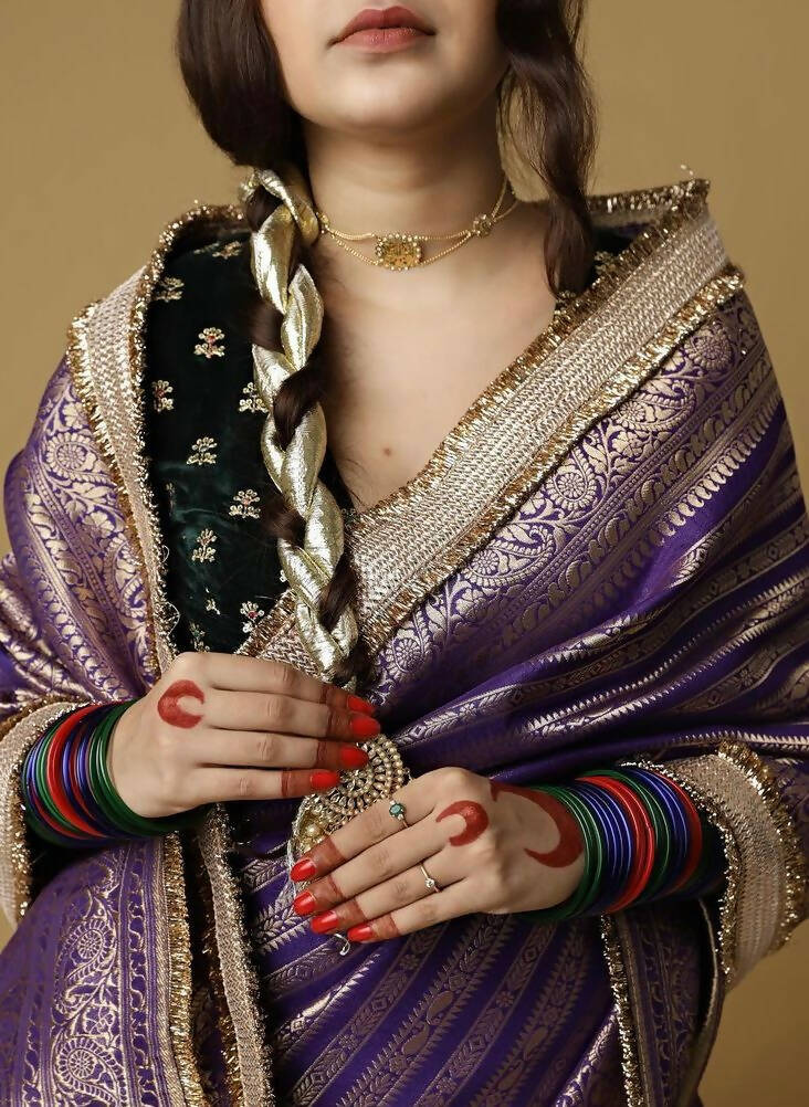 Purple Aayat Saree
