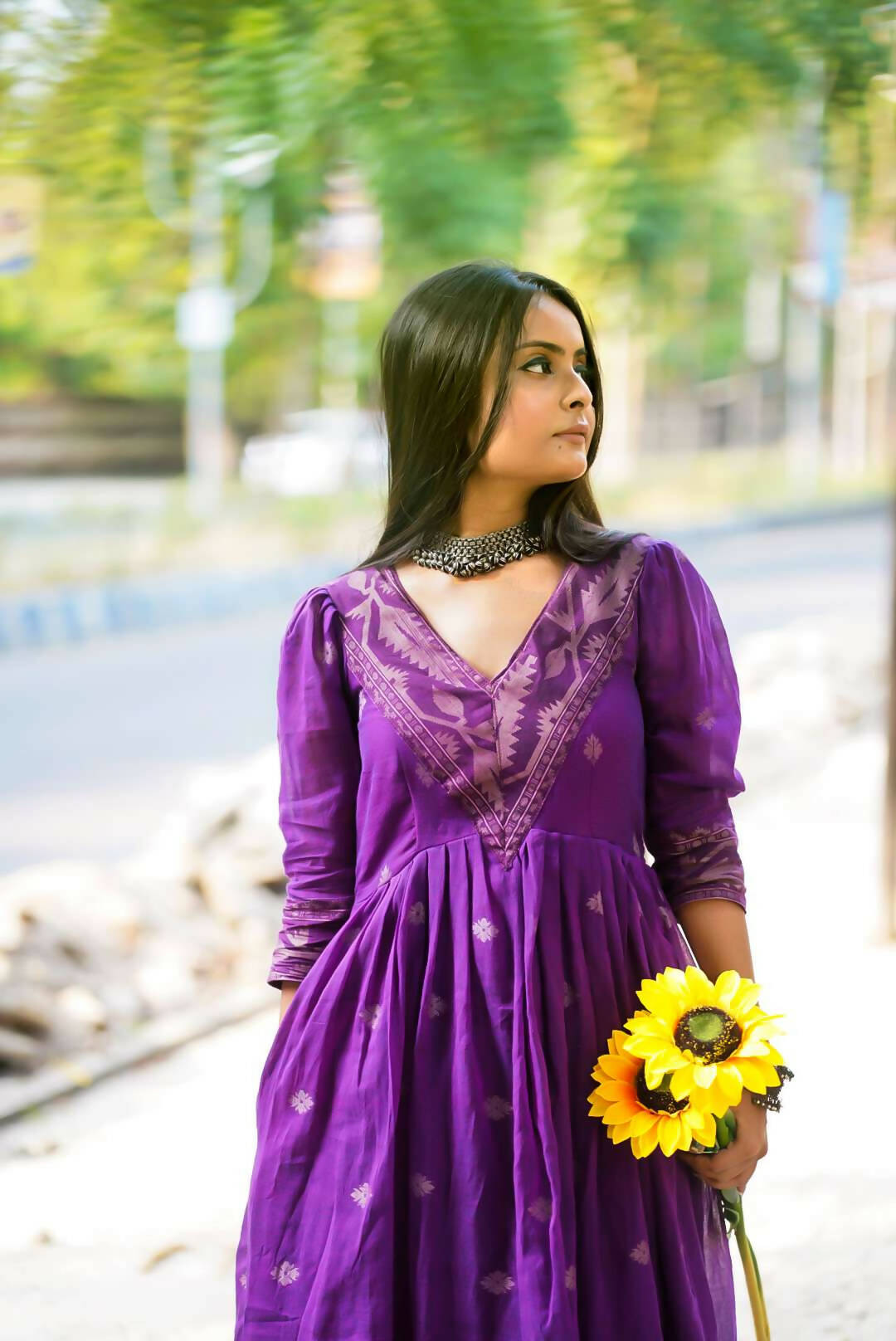 Anila Cotton Ethnic Dress