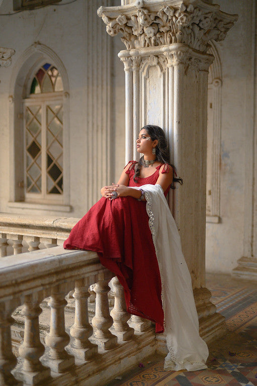 Rooh-Afsaana Chikankari Lehenga Set