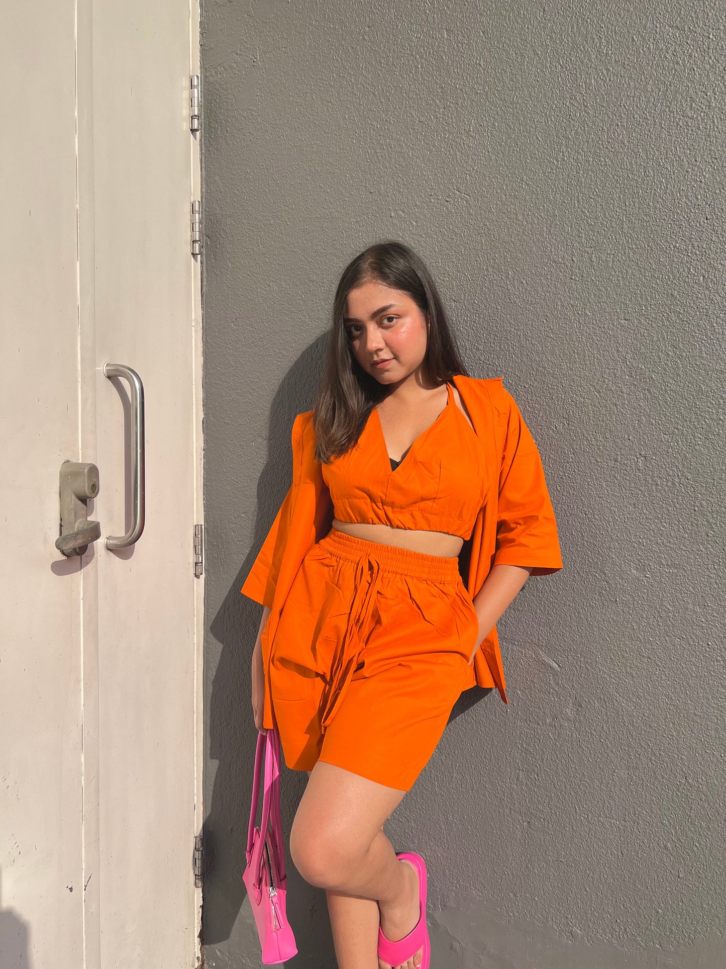 3 Piece Hot Orange Coords