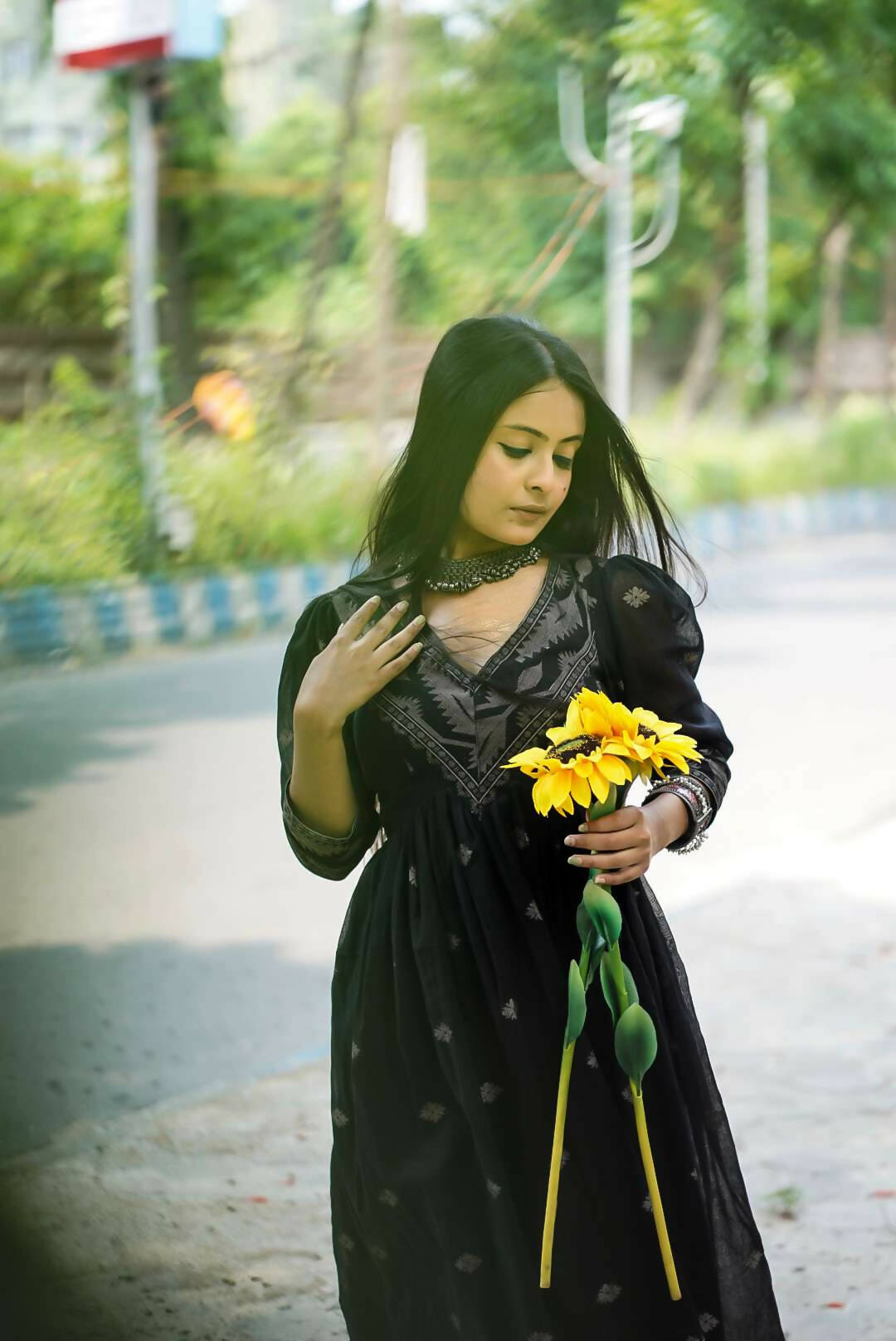 Anila Cotton Ethnic Dress
