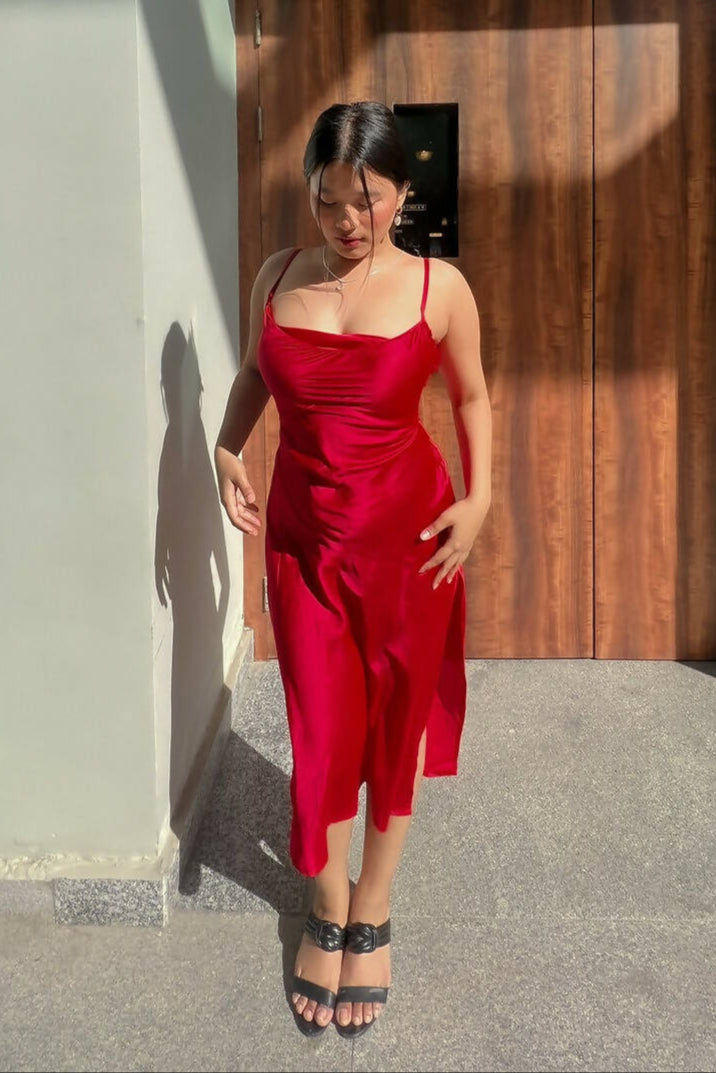 Full length Satin Dress