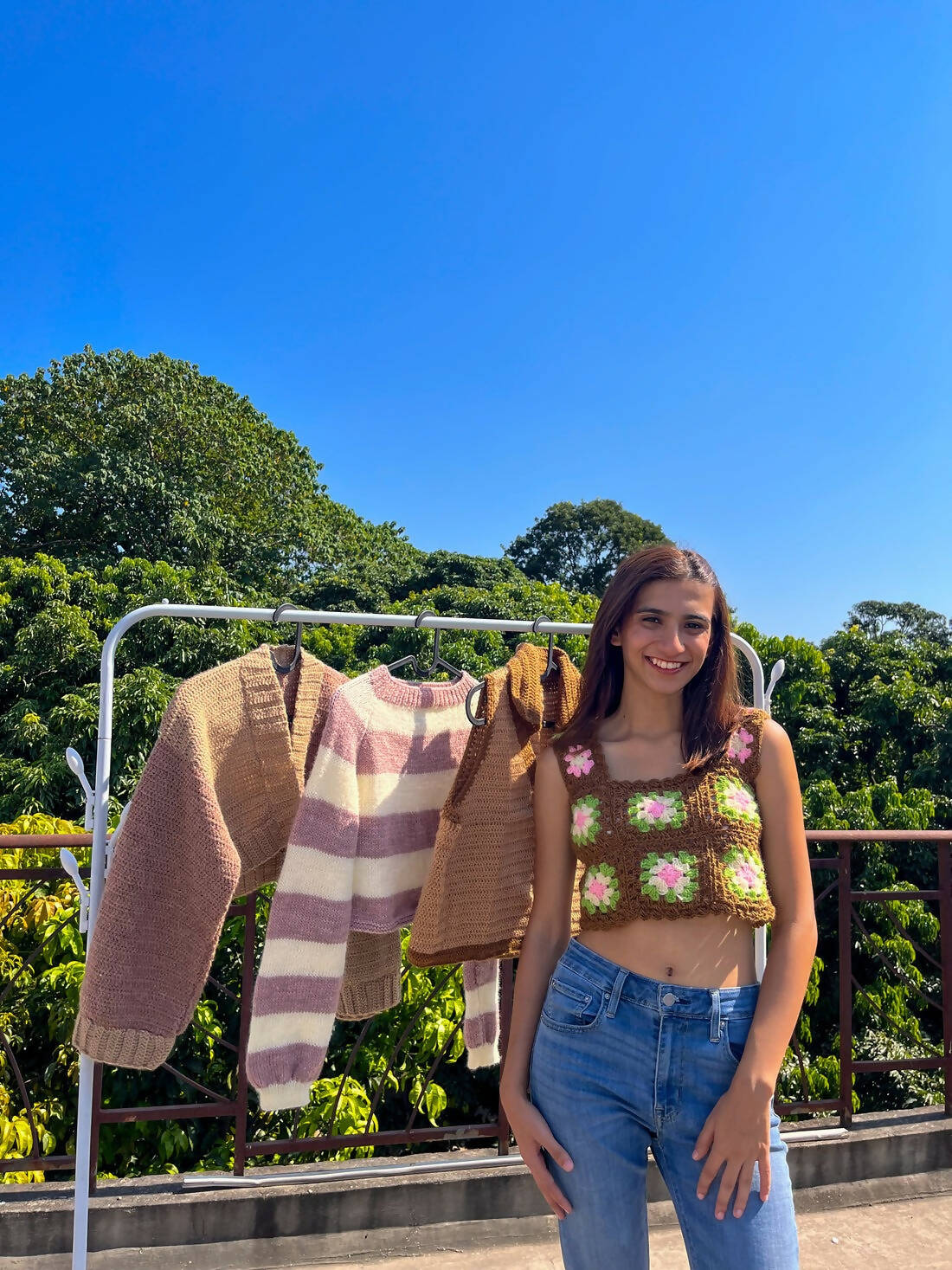 Cosmos Crochet Top