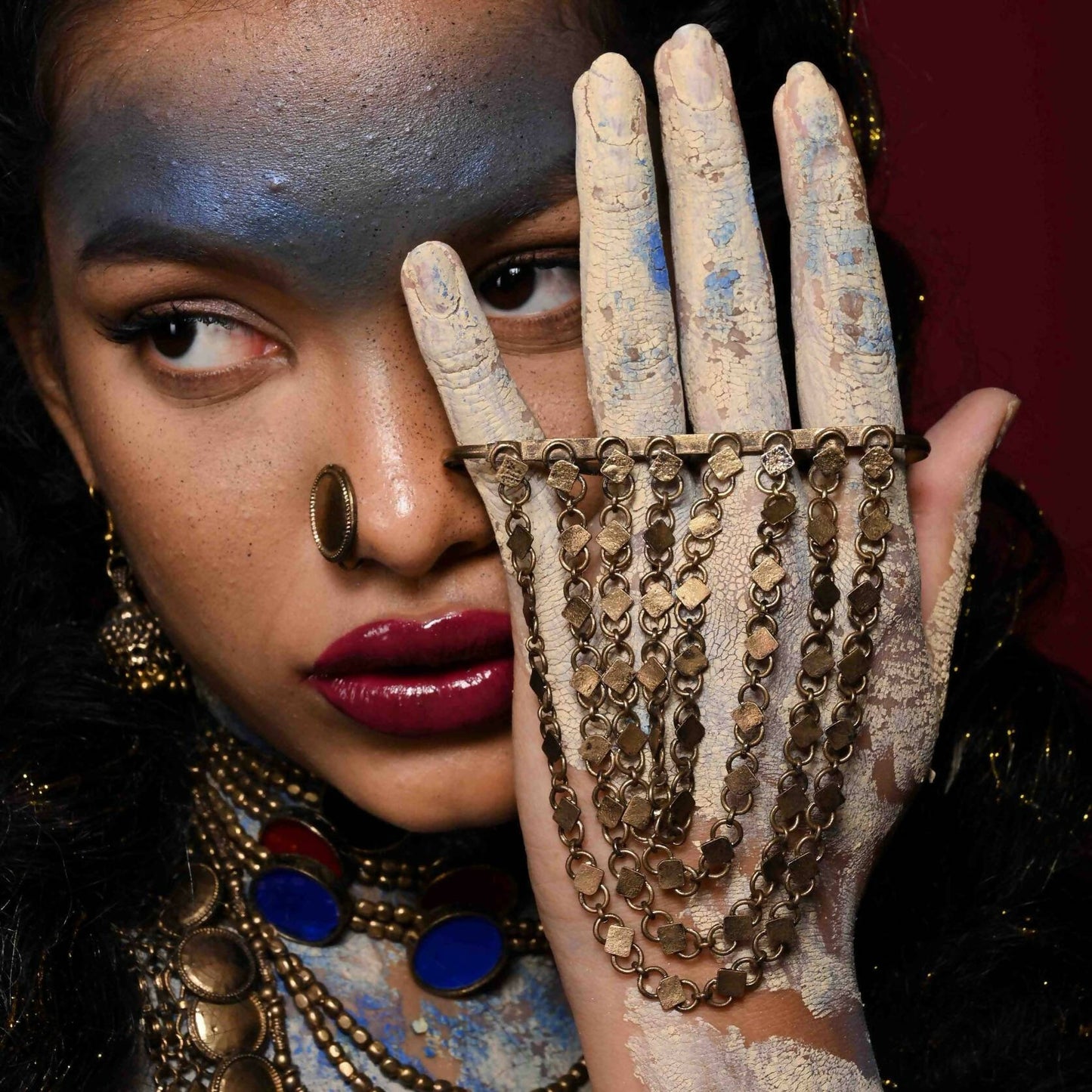 Oversized Gold Diamond Ring