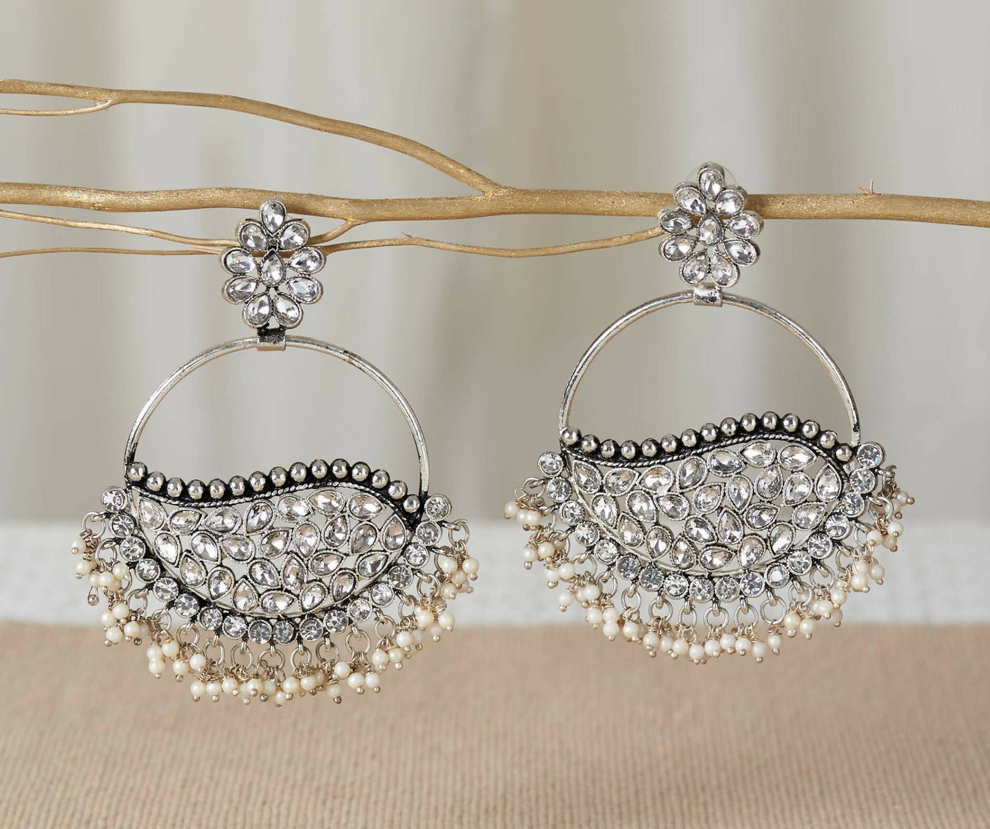 Maahi Silver Earring