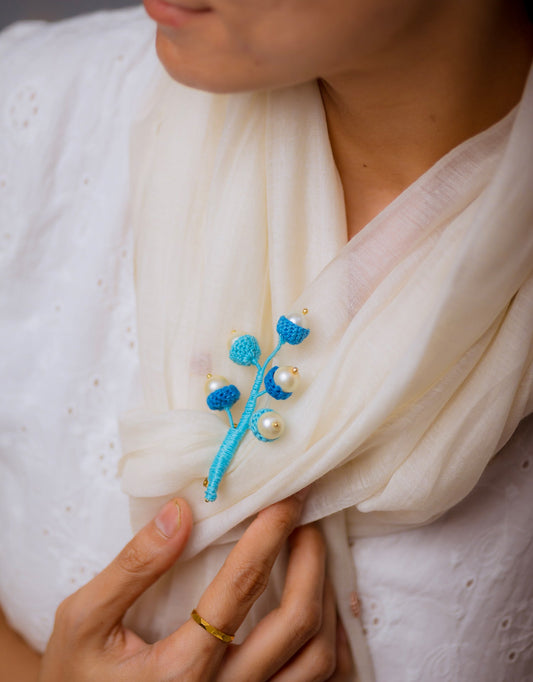 Pearl Jewel Handcrafted Brooch