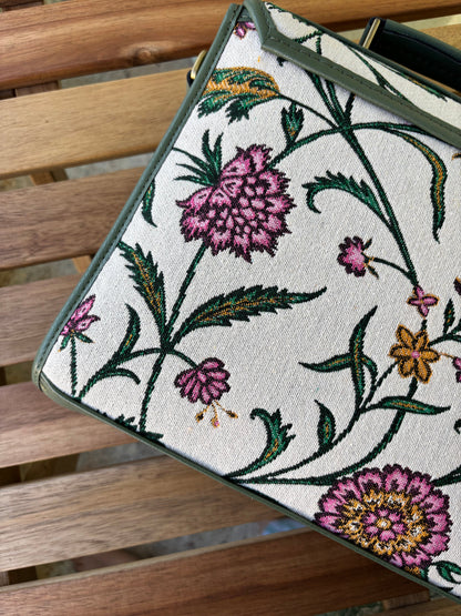 Meadow Bloom Handcrafted Saddle Bag