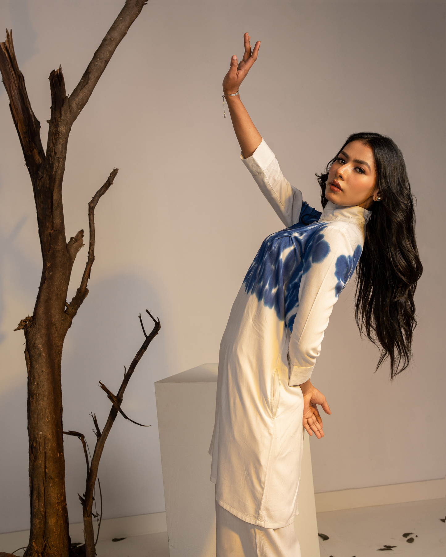 Coral Viscose Co-ord Set