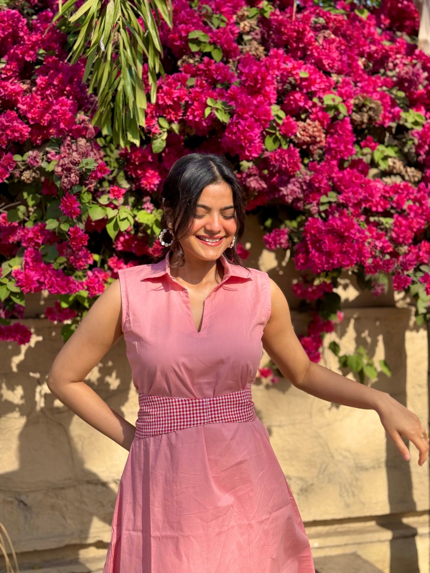 Goddess Beauty Collared Dress