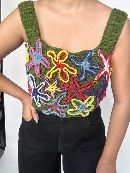 Starry Night Crochet Top