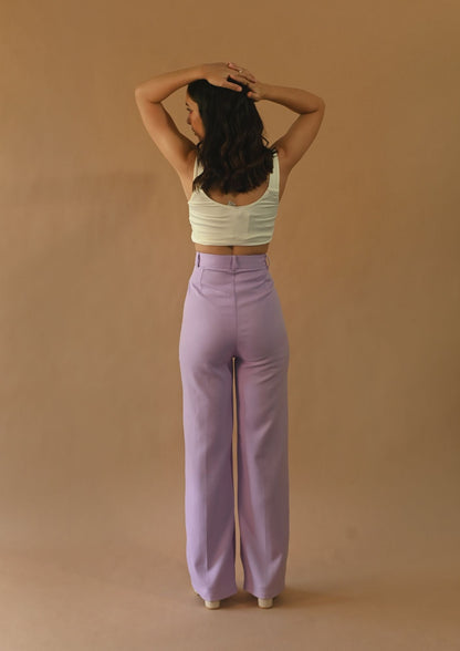 High Waist Parallel Trousers