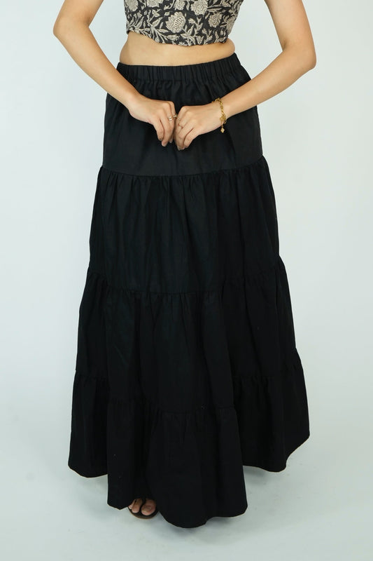 Tiered Maxi Skirt