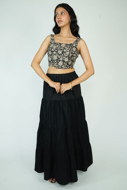 Tiered Maxi Skirt