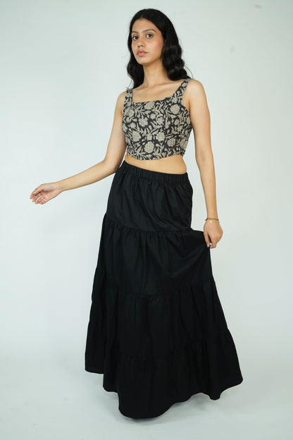 Tiered Maxi Skirt