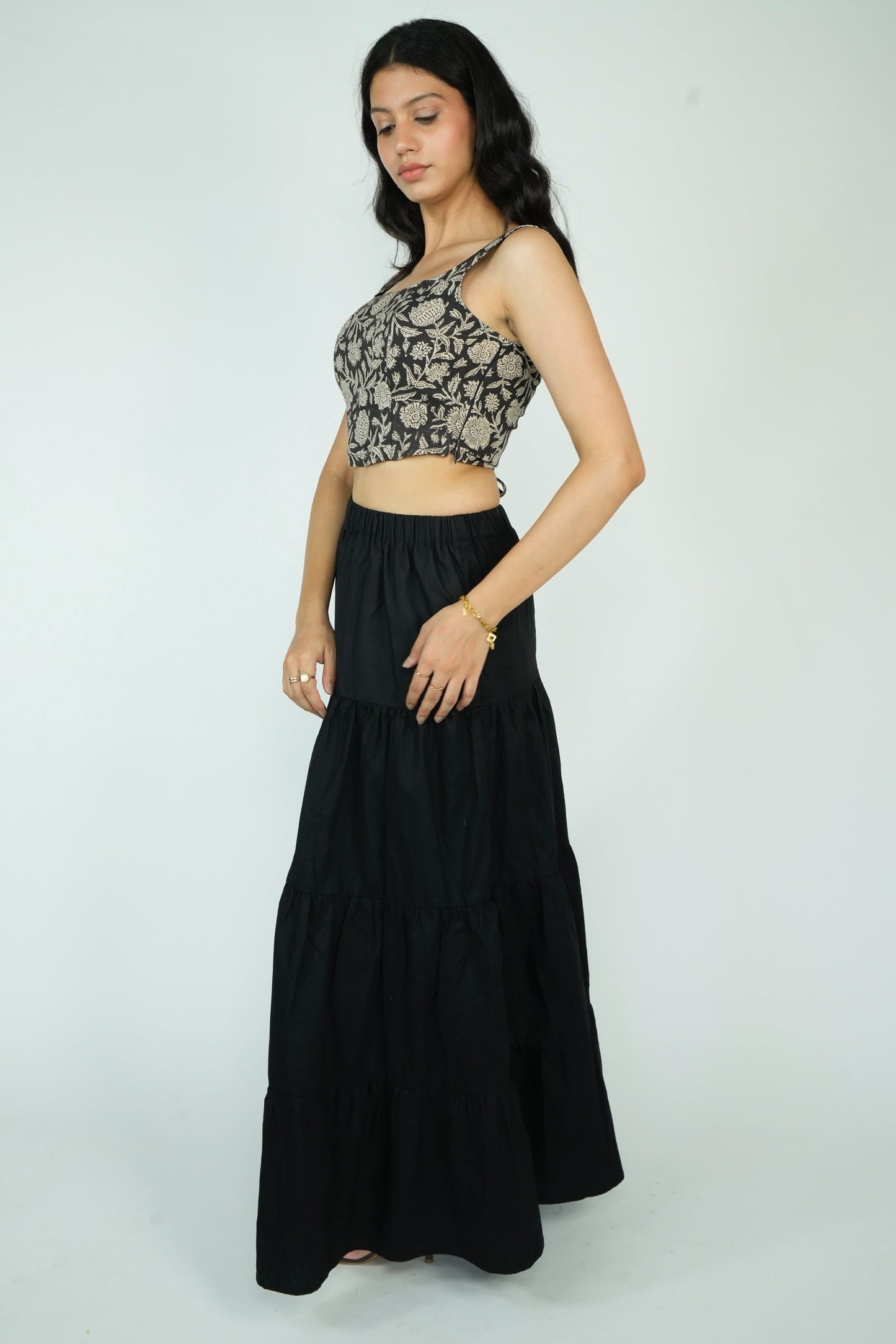 Tiered Maxi Skirt