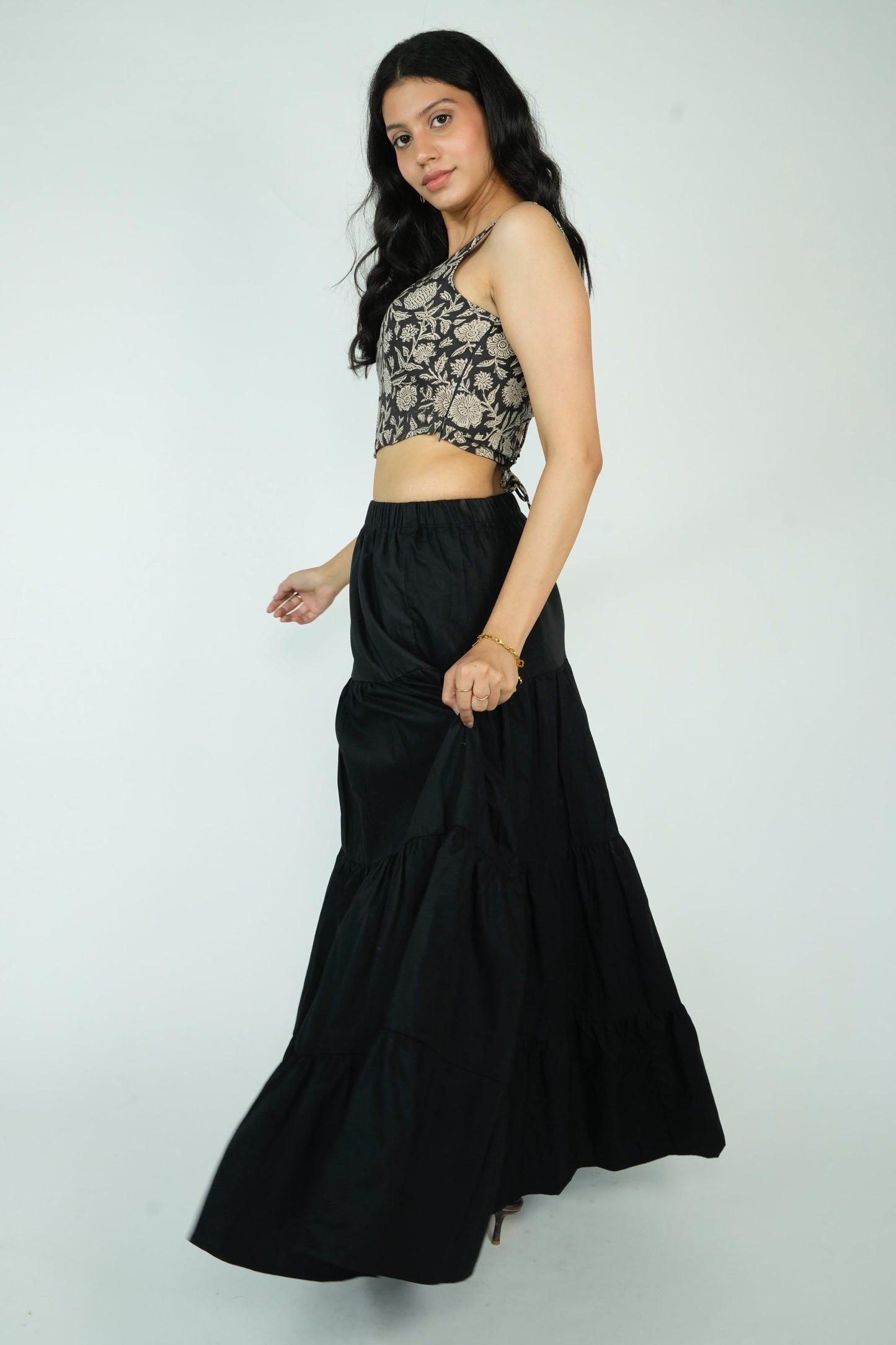 Tiered Maxi Skirt