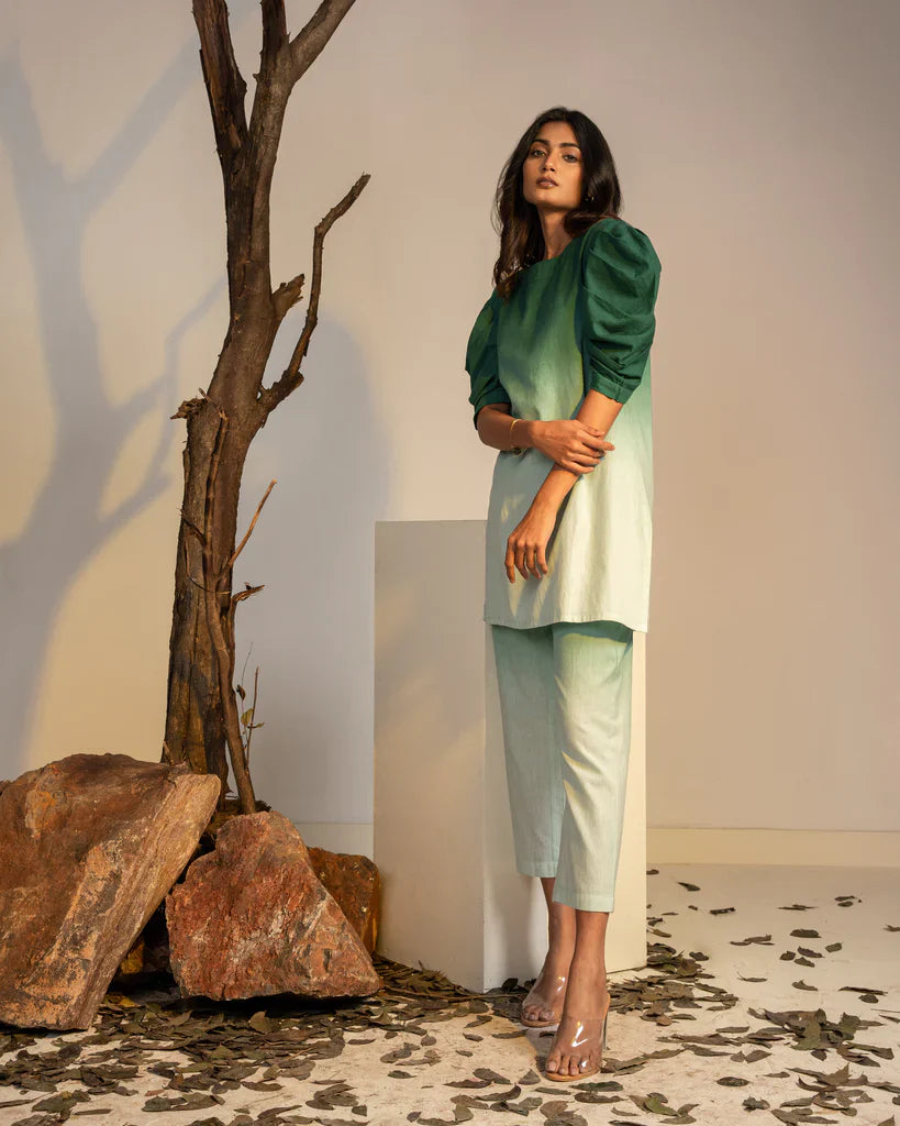 Raya Green Ombre Co-ord Set