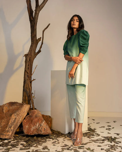 Raya Green Ombre Co-ord Set