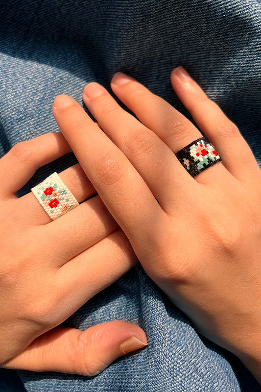 Sakura Beaded Ring
