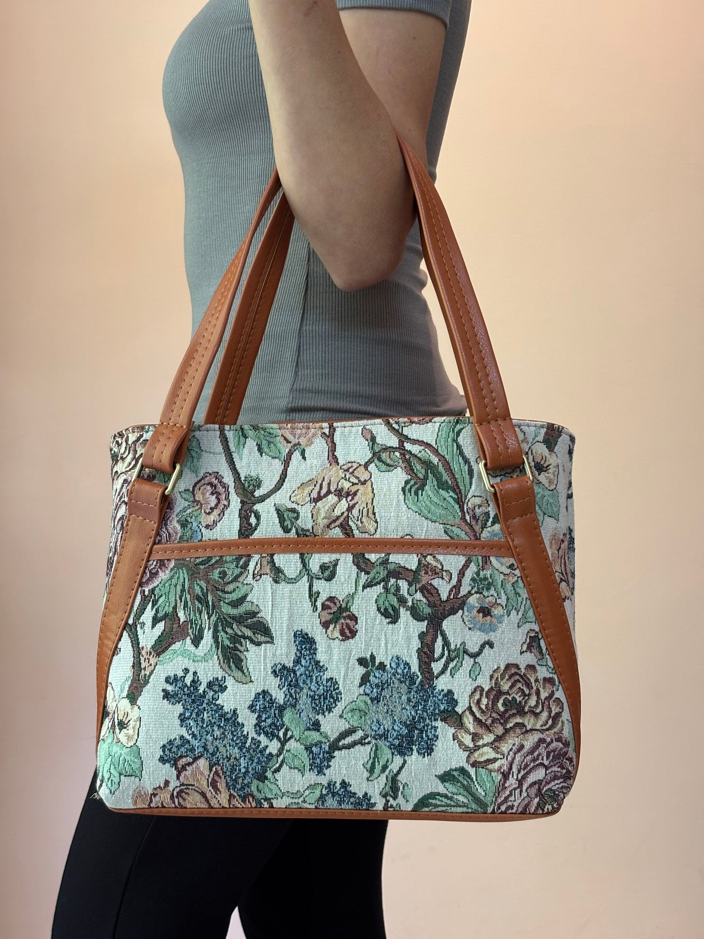 Vintage Bloom Handcrafted Tote