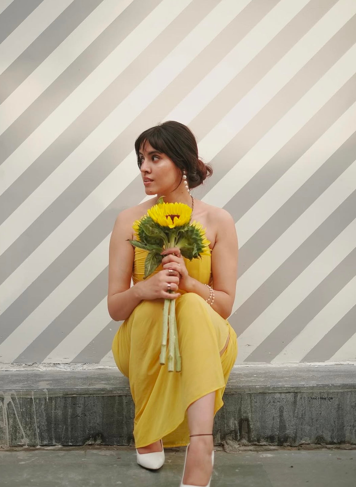 Yellow Corset Dress