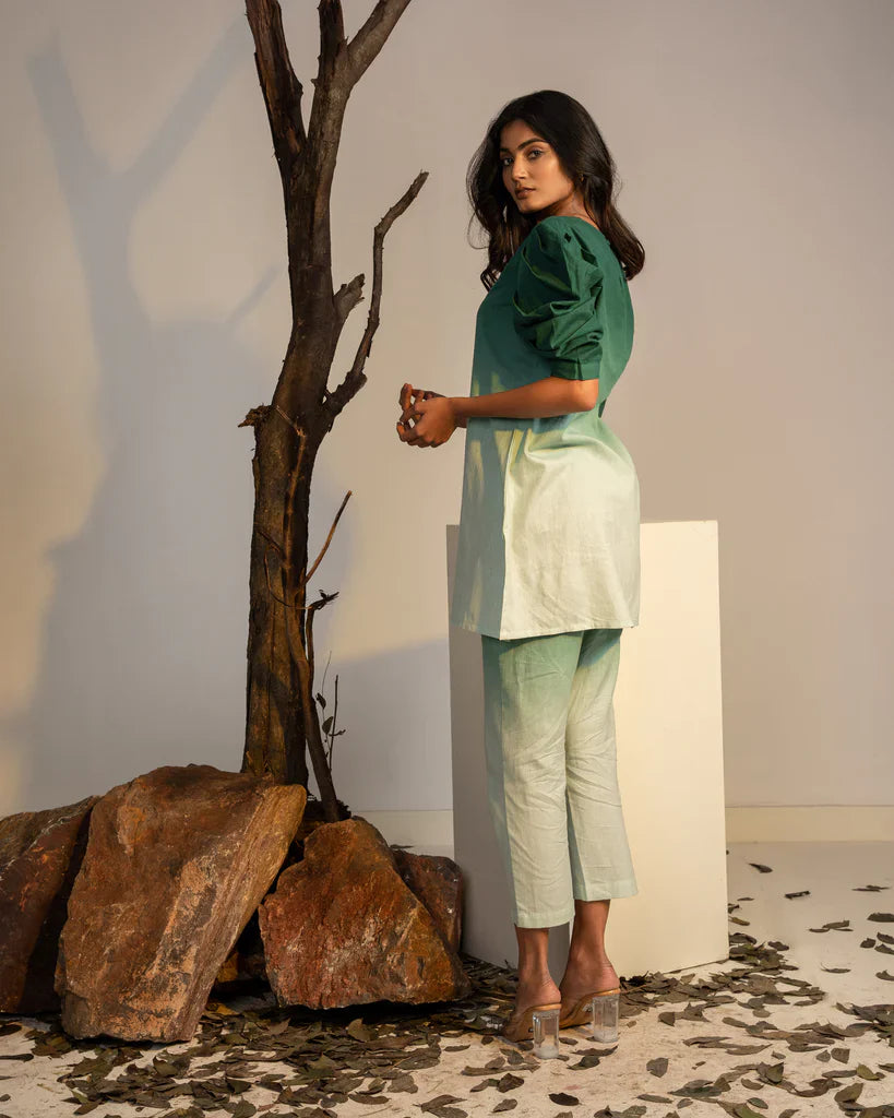 Raya Green Ombre Co-ord Set