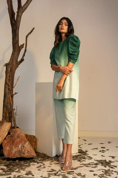 Raya Green Ombre Co-ord Set