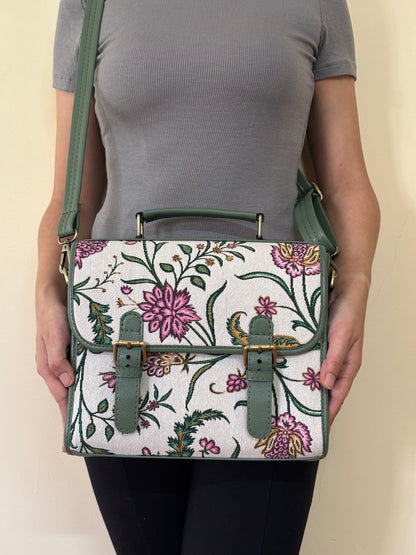 Meadow Bloom Handcrafted Saddle Bag