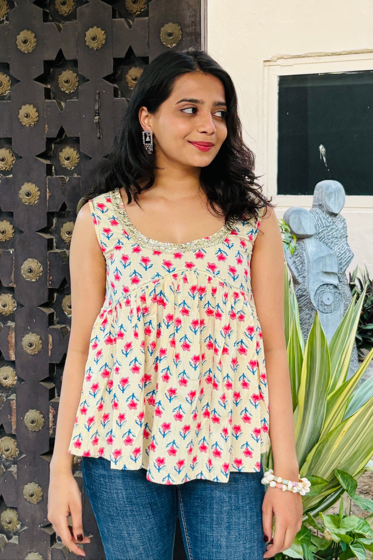 Jasmine Peplum Cotton Kurti